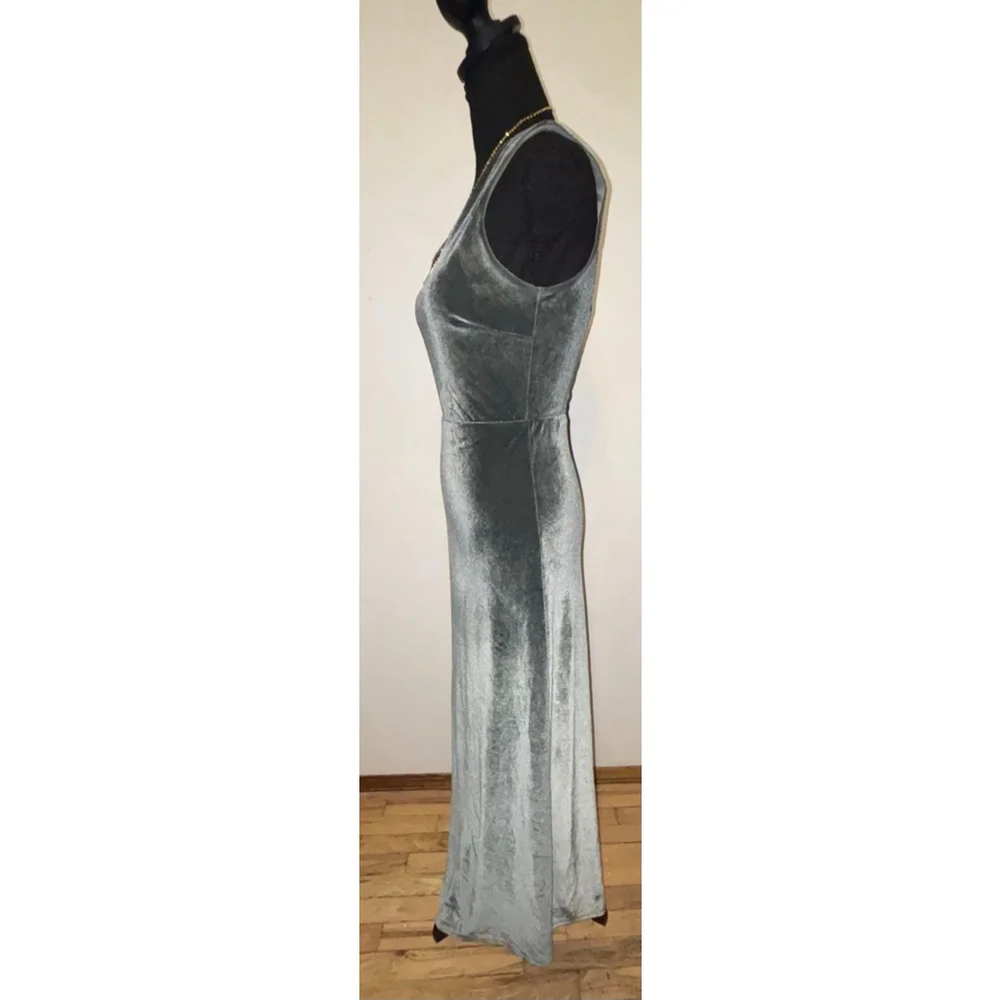 Baltic Born Velvet Whimsigoth One Shoulder Maxi Dress Soft Stretch size XS